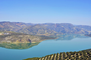 Reservoir of Iznajar, Cordoba (Spain)
