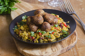 Falafels with couscous