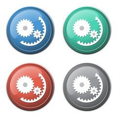 Gears icon abstract background