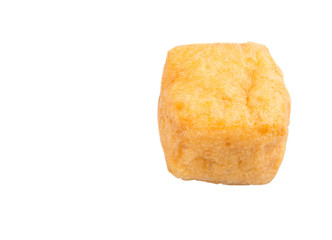 Bean curd tofu over white background