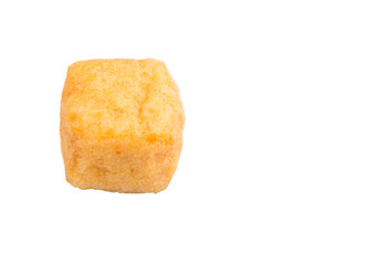 Bean curd tofu over white background