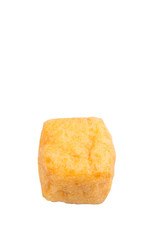 Bean curd tofu over white background