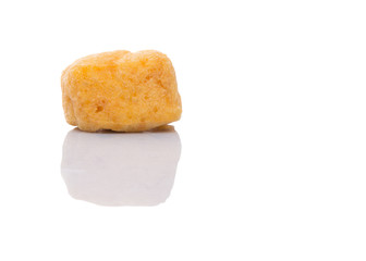 Bean curd tofu over white background