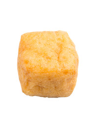 Bean curd tofu over white background