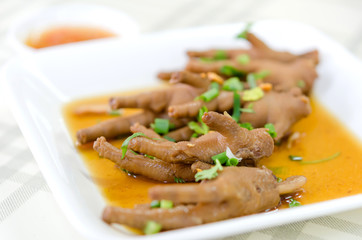 stewed chicken feet