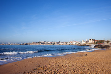 Sandy Beach in Cascais in Portugal