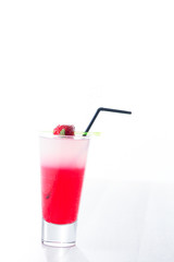 Fresh strawberry cocktail