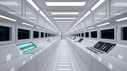 Futuristic interior