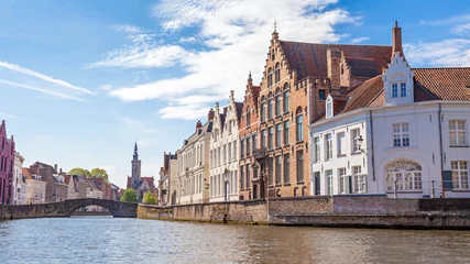 Fotobehang Waterkant in Brugge © fuchsphotography