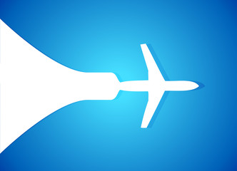 airplane travel concept illustration design