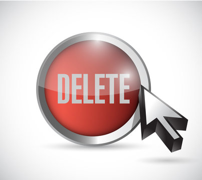 delete button illustration design