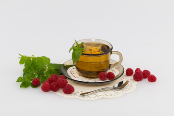 raspberry mint tea
