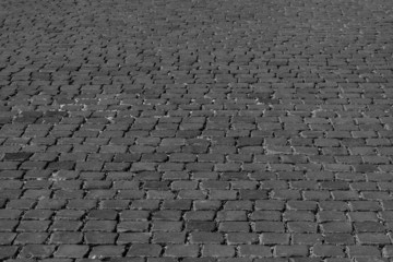 Black and white pavement texture