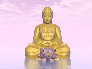 Meditation - 3D render