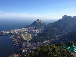 Mountain Vidigal, Pedra Bonita, lagoon, Rio de Janeiro