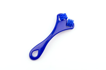 Roller face isolated white background