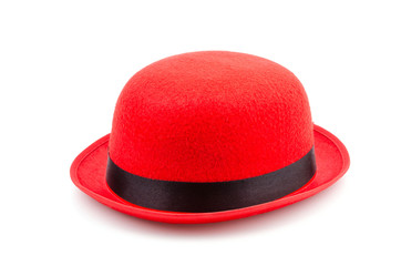 Red hat isolated white background