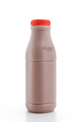 Chocolate milk isolated white background