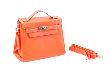 Handbag isolated white background