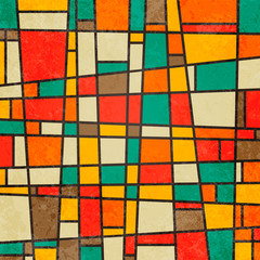 abstract geometric retro colourful background