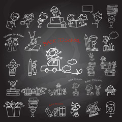 cartoon back to school