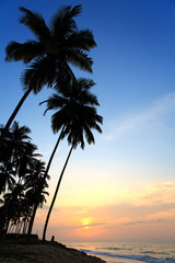 View of sea in Cape Coast in morning