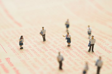 ミニチュア人形の学生