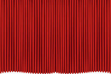red drapes