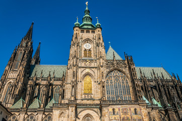 Fototapeta na wymiar st. vitus cathedral in prague czech republic