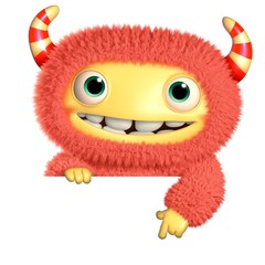 3d cartoon monster