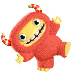 3d cartoon monster