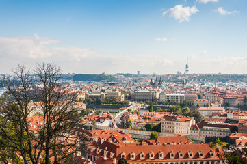 Cityscape view of Prague, Czech Republic