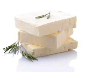 Tasty butter isolated on white