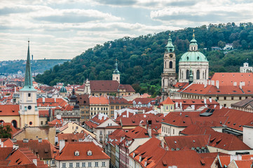 Obraz premium Cityscape view of Prague, Czech Republic