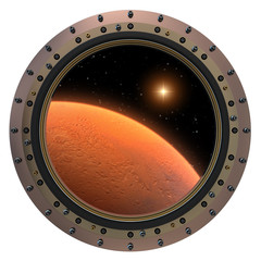 Mars Spacecraft Porthole. © 3dsculptor