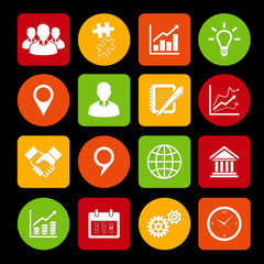 Business Icons Set and Design Elements