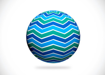 Abstract 3d sphere illustration for your design