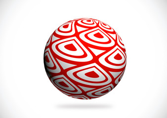 Abstract 3d sphere illustration for your design