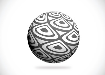 Abstract 3d sphere illustration for your design