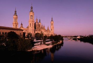 Pillar basilica in Zaragoza, Spain.