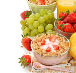 Yogurt with muesli