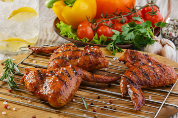 Grilled chicken wings