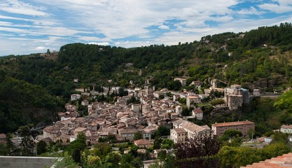 Fototapeta na wymiar Largentière, village Ardéchois.