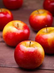 red ripe apples
