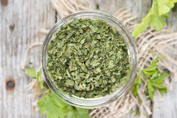 Heap of dried Parsley