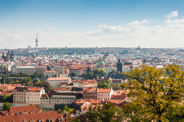 Fototapeta na wymiar Cityscape view of Prague, Czech Republic