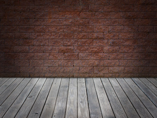 wall brick floor wood vintage