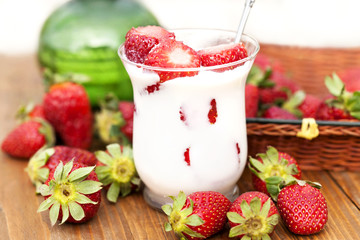 Delicious strawberry Milkshake