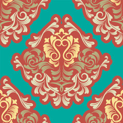 vector damask wallpaper. design elements. flower backdrop