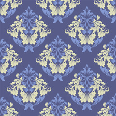 seamless wallpaper. damask pattern. flower background